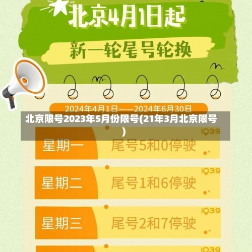 北京限号2023年5月份限号(21年3月北京限号)-第1张图片
