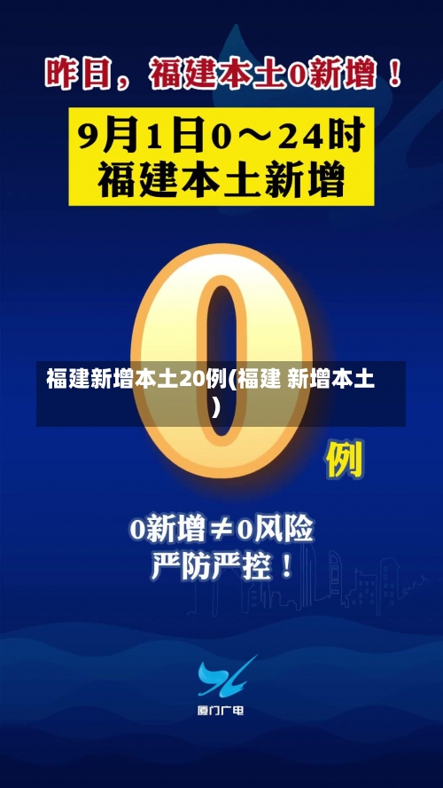 福建新增本土20例(福建 新增本土)-第2张图片