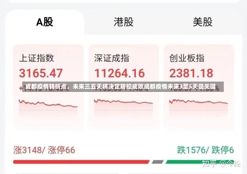 成都疫情转折点，未来三五天将决定防控成败成都疫情未来3至5天是关键-第2张图片