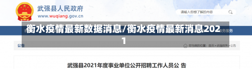 衡水疫情最新数据消息/衡水疫情最新消息2021-第1张图片