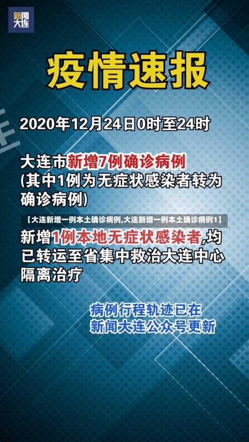 【大连新增一例本土确诊病例,大连新增一例本土确诊病例1】-第1张图片