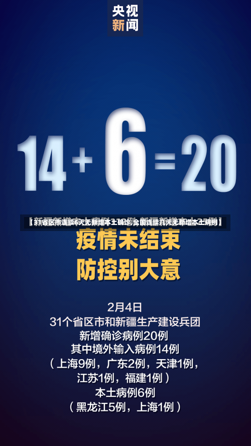 【31省区市连续6天无新增本土确诊,全国连续几天无新增本土病例】-第2张图片
