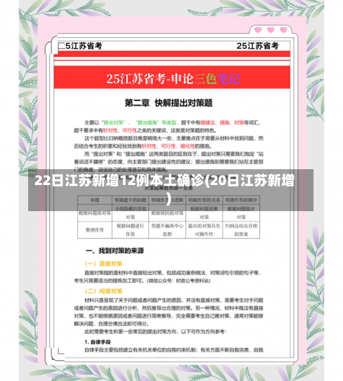 22日江苏新增12例本土确诊(20日江苏新增)-第1张图片