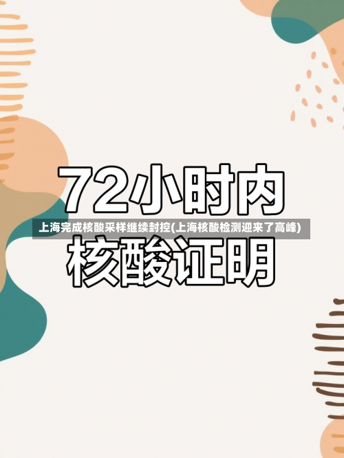 上海完成核酸采样继续封控(上海核酸检测迎来了高峰)-第1张图片