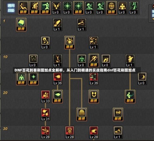 DNF百花刺客刷图加点全解析，从入门到精通的实战指南dnf百花刷图加点-第2张图片