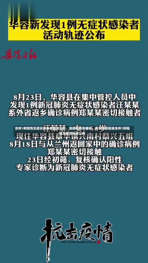 沧州1例阳性无症状感染者轨迹公布，追踪病毒传播链，筑牢防疫防线沧州1例阳性无症状轨迹公布-第2张图片