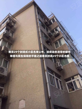 南京29个封闭式小区名单公布	，防疫动态清零的硬核举措与民生保障的平衡之道南京封闭29个小区名单-第2张图片