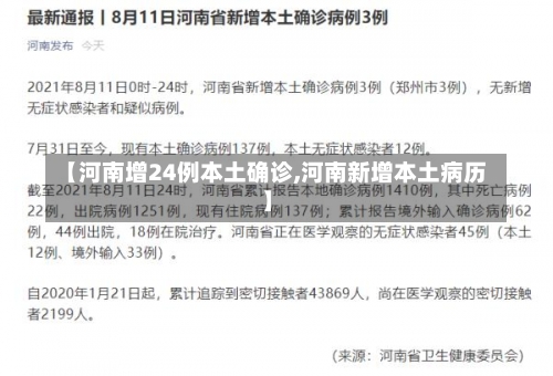 【河南增24例本土确诊,河南新增本土病历】-第1张图片
