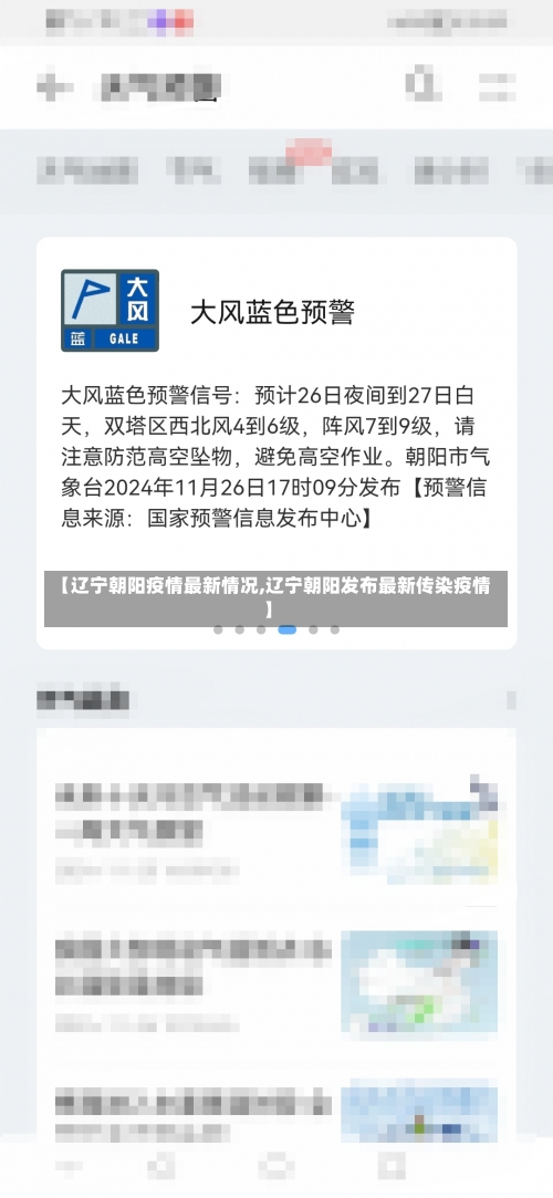 【辽宁朝阳疫情最新情况,辽宁朝阳发布最新传染疫情】-第2张图片