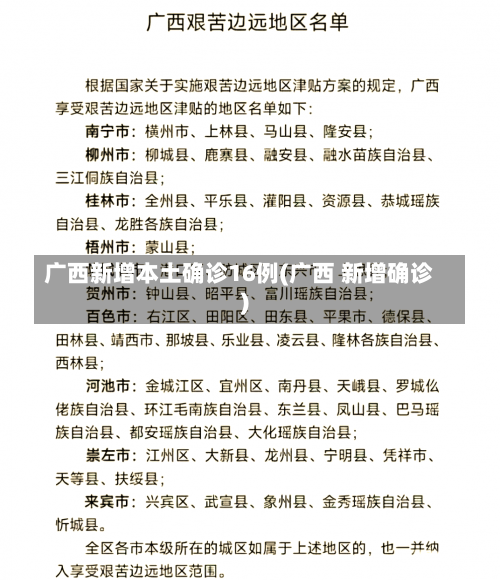 广西新增本土确诊16例(广西 新增确诊)-第1张图片
