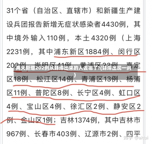 两天新增202例从蚌埠出来的人去哪了?(蚌埠出现一例)-第2张图片