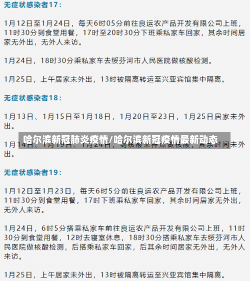 哈尔滨新冠肺炎疫情/哈尔滨新冠疫情最新动态-第2张图片