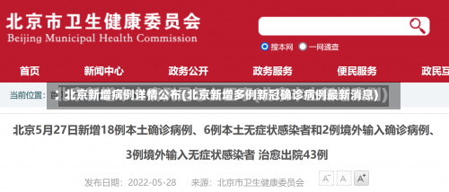 北京新增病例详情公布(北京新增多例新冠确诊病例最新消息)-第1张图片