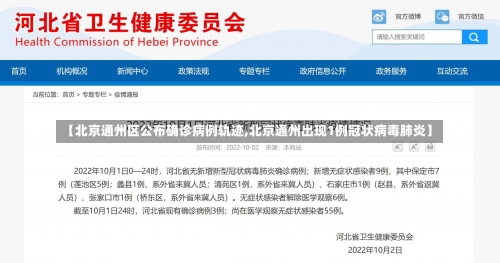 【北京通州区公布确诊病例轨迹,北京通州出现1例冠状病毒肺炎】-第1张图片