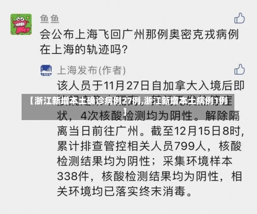 【浙江新增本土确诊病例27例,浙江新增本土病例1例】-第2张图片