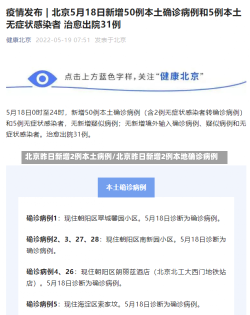 北京昨日新增2例本土病例/北京昨日新增2例本地确诊病例-第3张图片