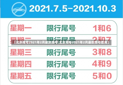 【北京限号2021年2月最新限号,北京限号2021年2月最新限号查询】-第2张图片