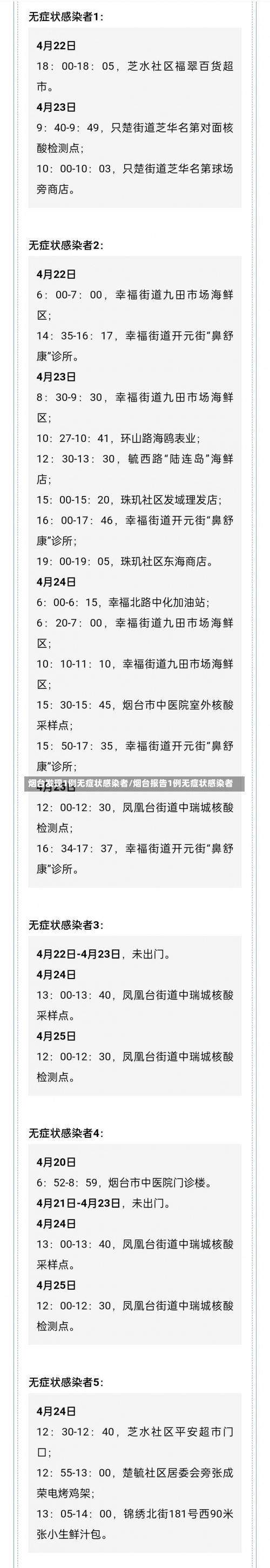 烟台发现1例无症状感染者/烟台报告1例无症状感染者-第2张图片