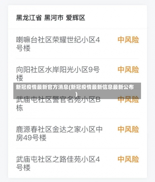 新冠疫情最新官方消息(新冠疫情最新信息最新公布)-第3张图片