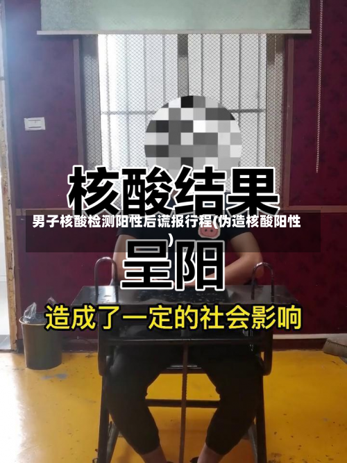 男子核酸检测阳性后谎报行程(伪造核酸阳性)-第1张图片