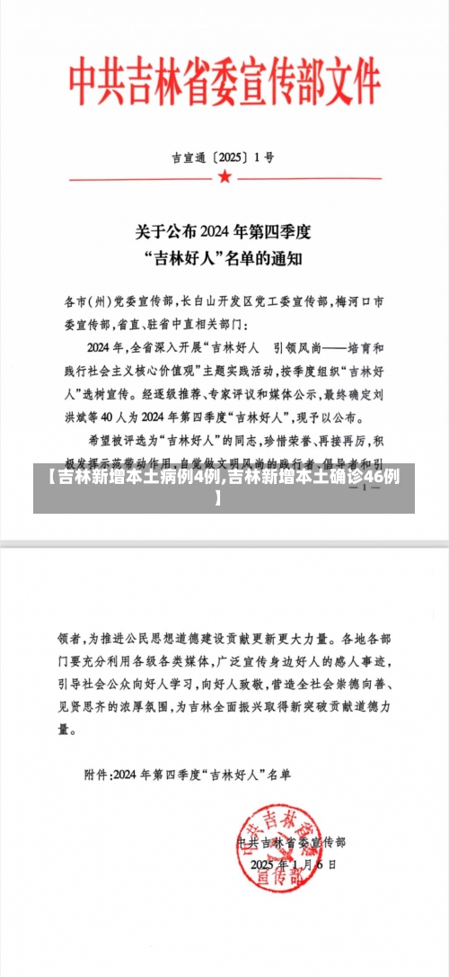【吉林新增本土病例4例,吉林新增本土确诊46例】-第3张图片