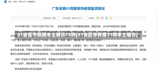 31省区市新增本土确诊13例(31省区市新增71例本土确诊)-第1张图片