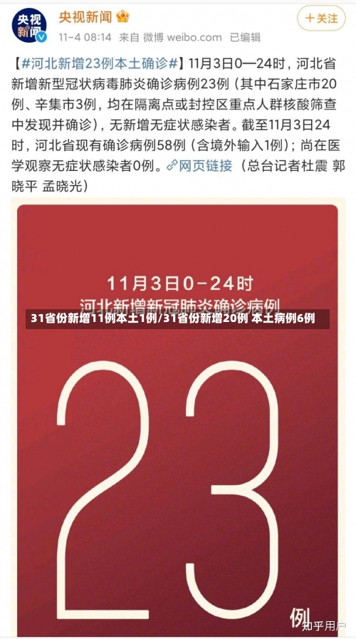 31省份新增11例本土1例/31省份新增20例 本土病例6例-第1张图片