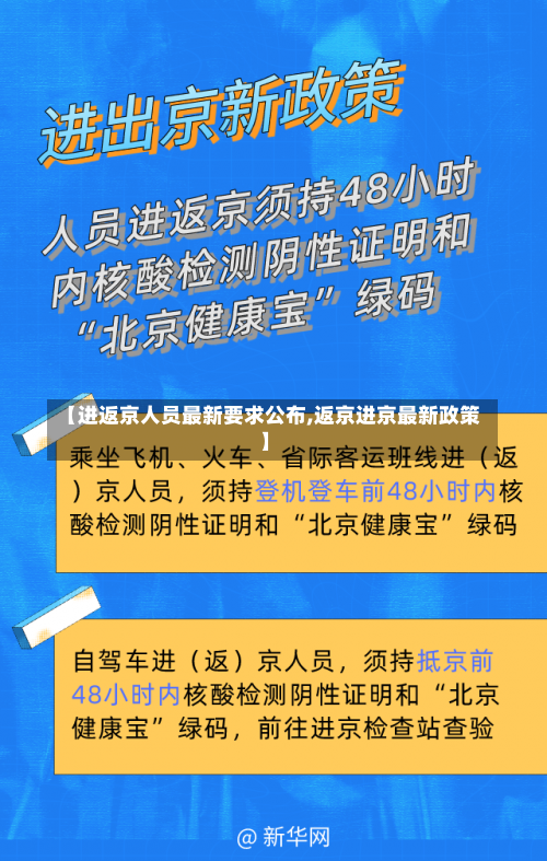 【进返京人员最新要求公布,返京进京最新政策】-第1张图片