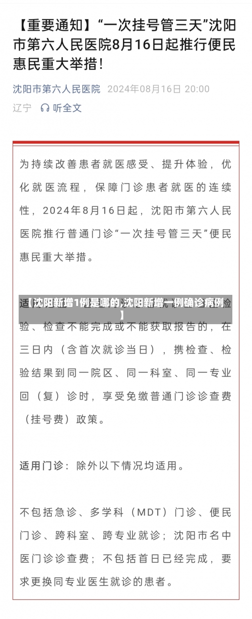 【沈阳新增1例是哪的,沈阳新增一例确诊病例】-第1张图片