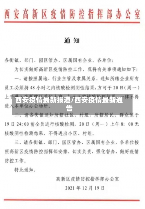 西安疫情最新报道/西安疫情最新通告-第1张图片